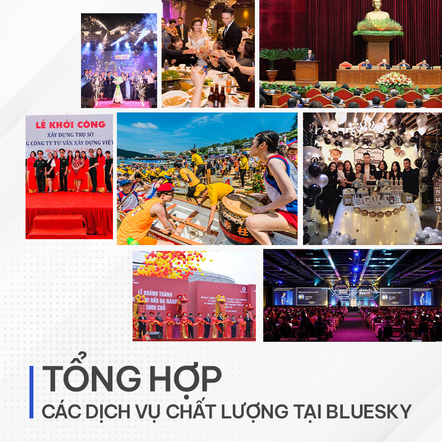 TỔNG HỢP CÁC DỊCH VỤ CHẤT LƯỢNG TẠI BLUESKY